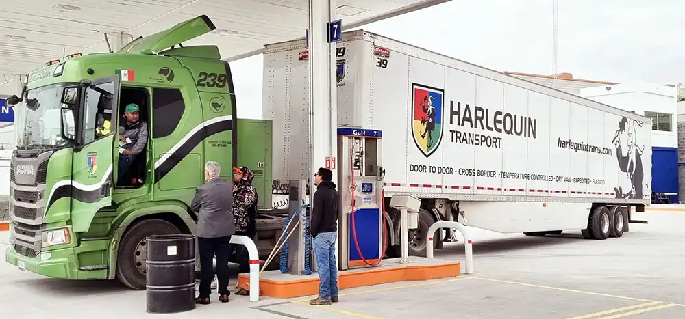 Загрузка большегрузных автомобилей CNG